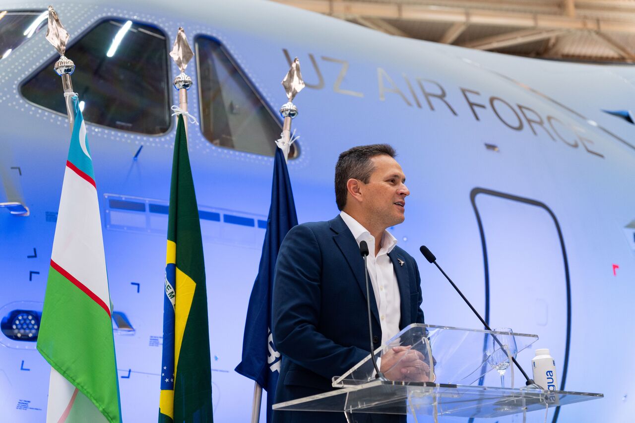 Embraer delivers first C-390 Millennium to the Uzbekistan Air Force