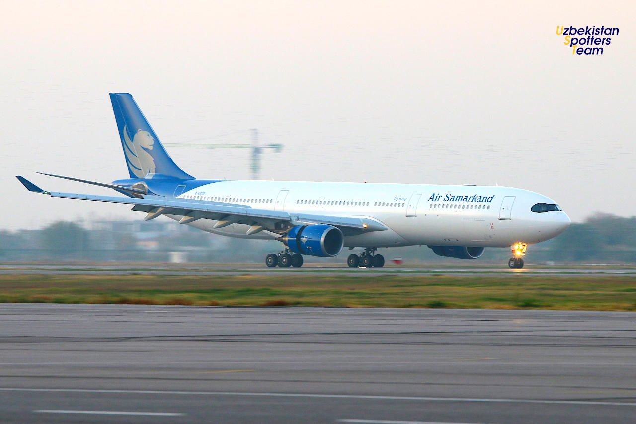 Samarkand Airport welcomed the very first aircraft of the base operator AirSamarkand