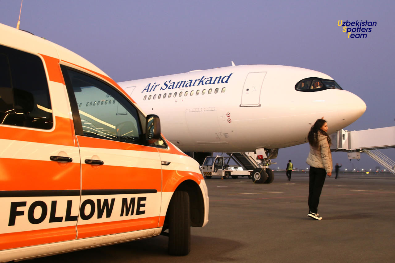 Samarkand Airport welcomed the very first aircraft of the base operator AirSamarkand