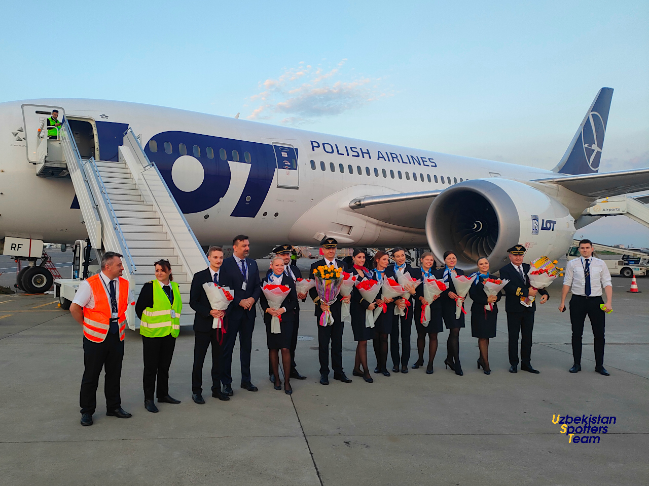 We welcomed flight of LOT Polish Airlines
