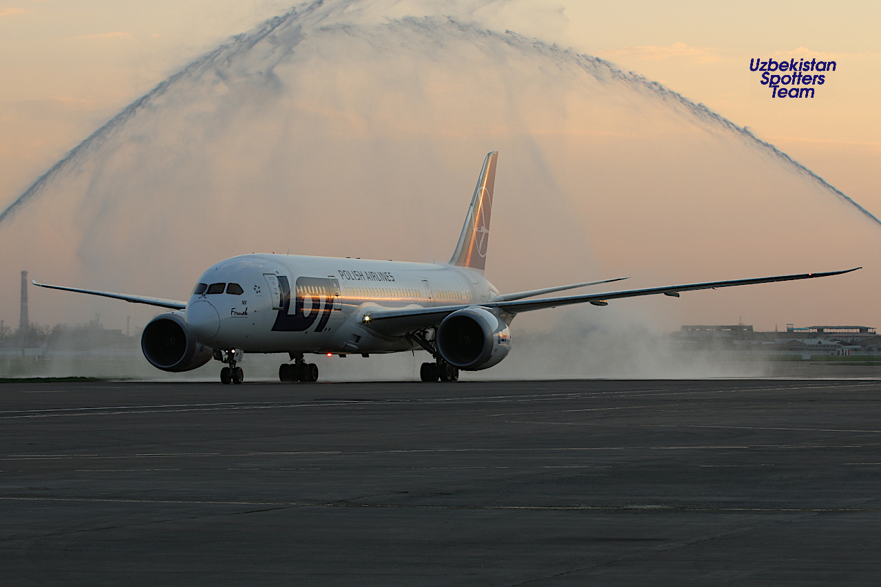 We welcomed flight of LOT Polish Airlines