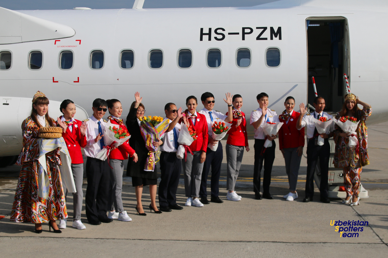 First aircraft for new regional airline SilkAvia arrived in Tashkent