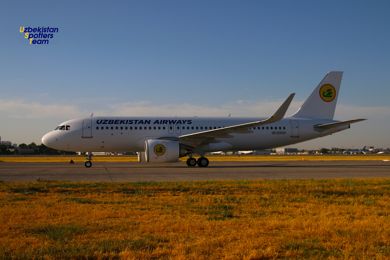 Solemn welcome of another ✈️Airbus A320-251N with registration UK32024 for Uzbekistan Airways🇺🇿