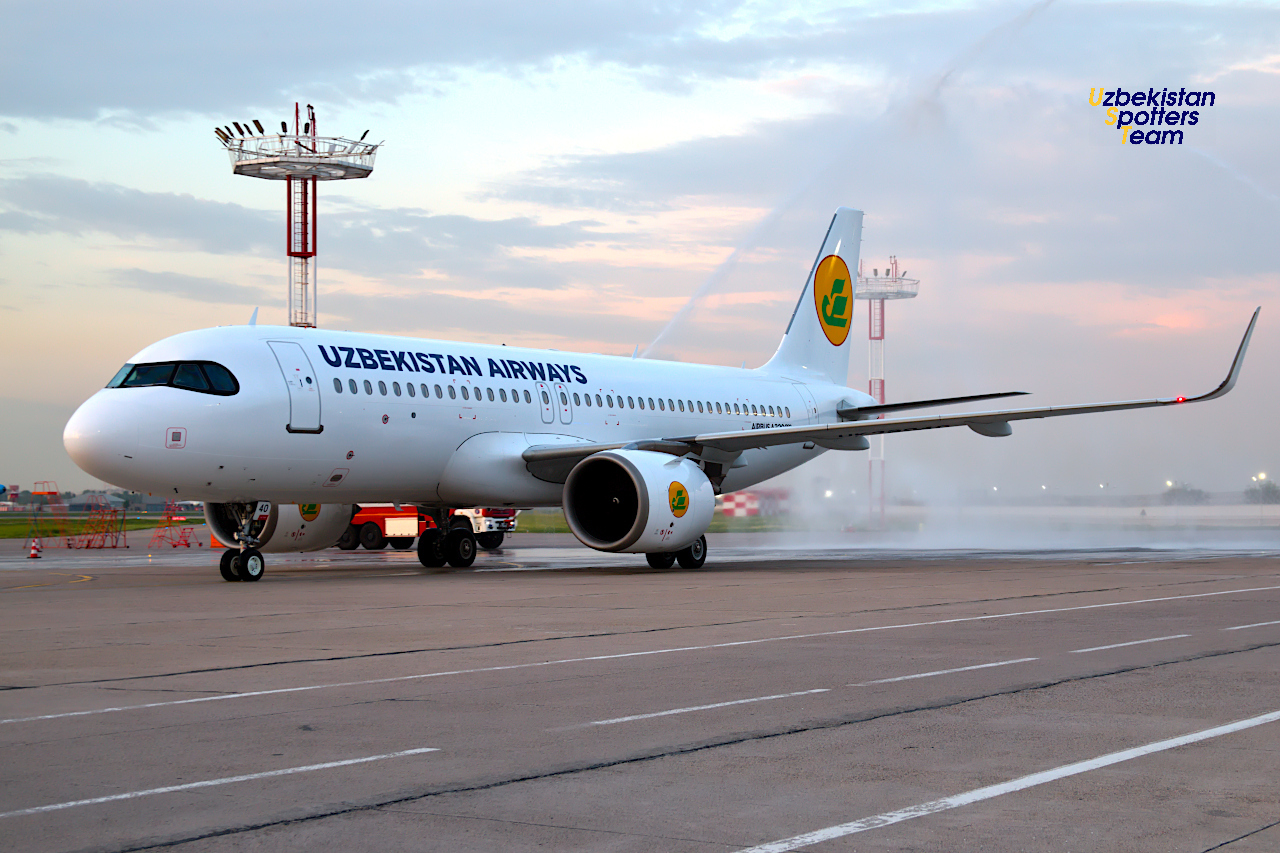 Uzbekistan Airways aviakompaniyasi uchun yangi A320