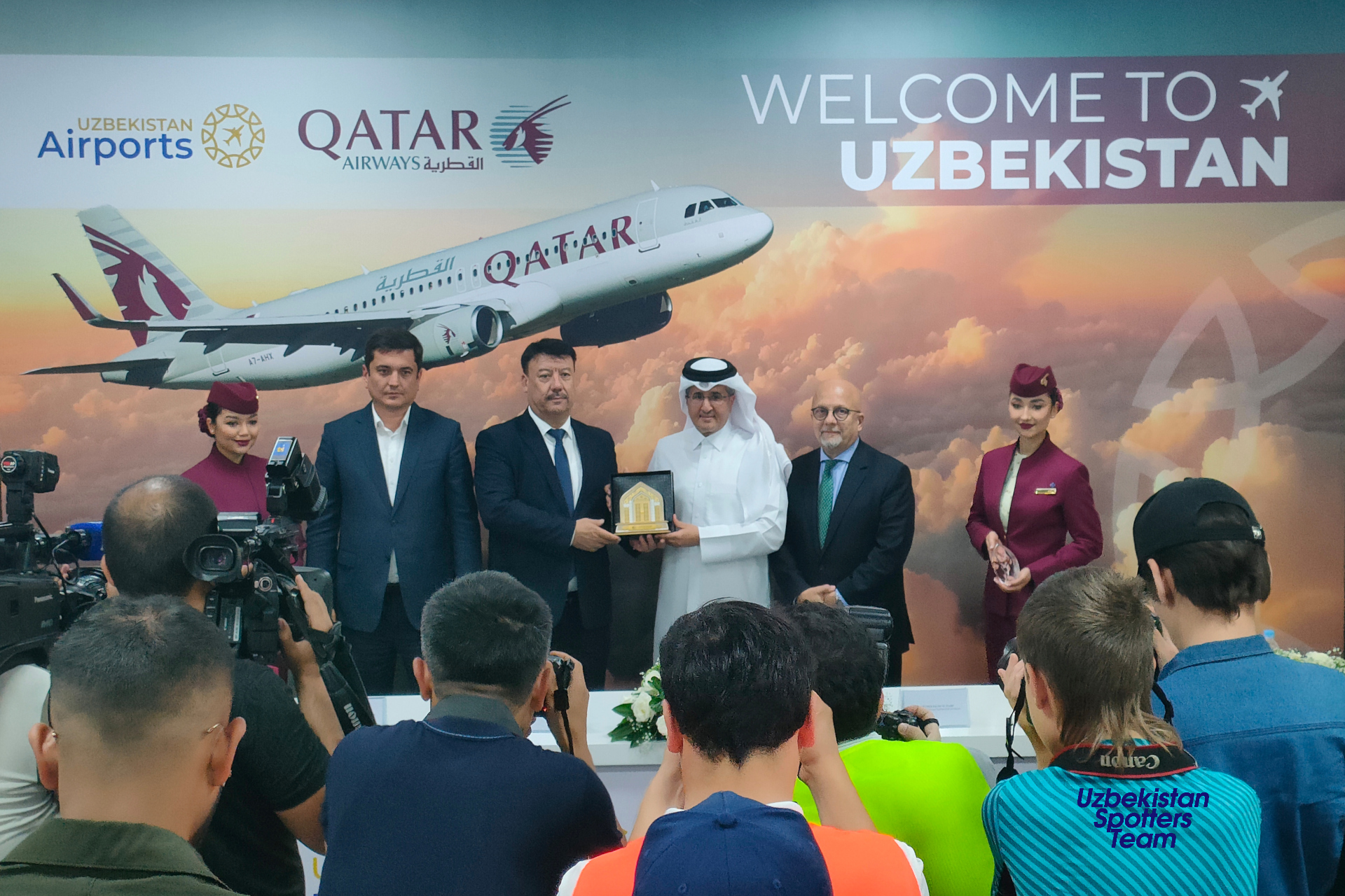 Qatar Airways Doha&ndash;Toshkent yo&lsquo;nalishida birinchi muntazam reysni amalga oshirdi