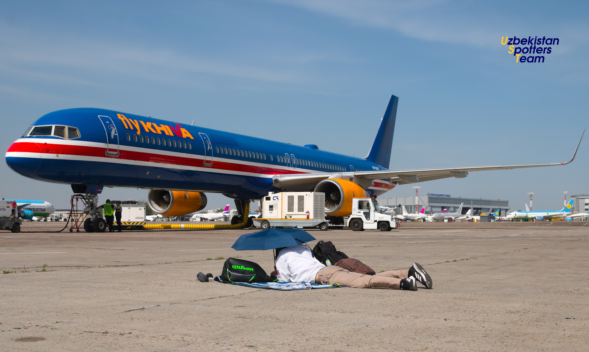 Spring spotting tour at Tashkent airport