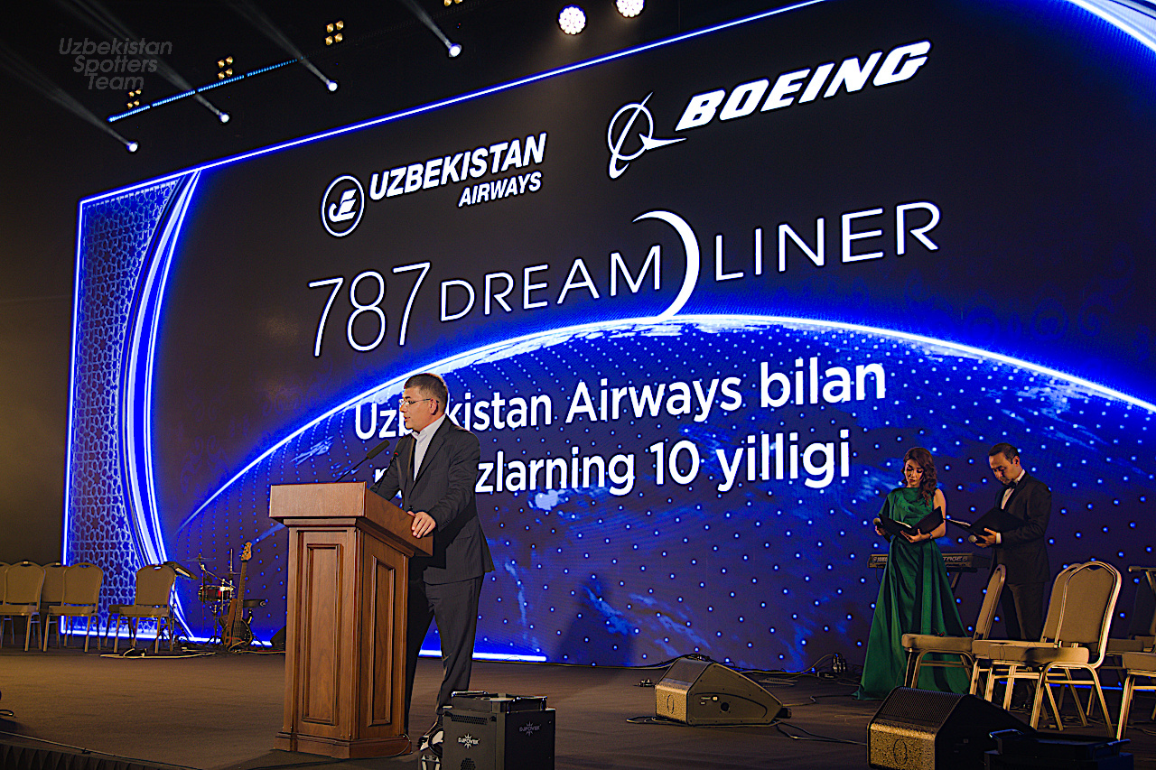 Uzbekistan Airways celebrated 10 years of Dreamliner service