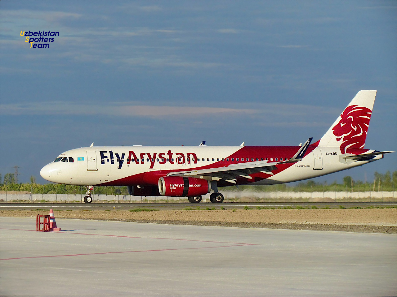 Fly Aristan's first scheduled flight was greeted in Urgench